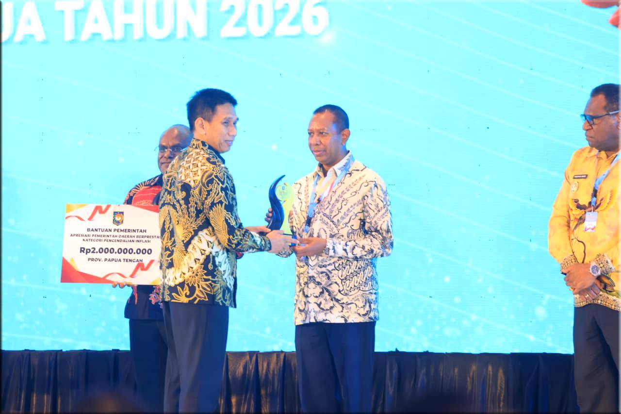Papua Selatan Jadi Provinsi Terbaik I Kategori Pengendalian Inflasi